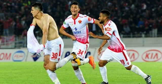 محمد الناهيري مع لاعبو الوداد المغربي
