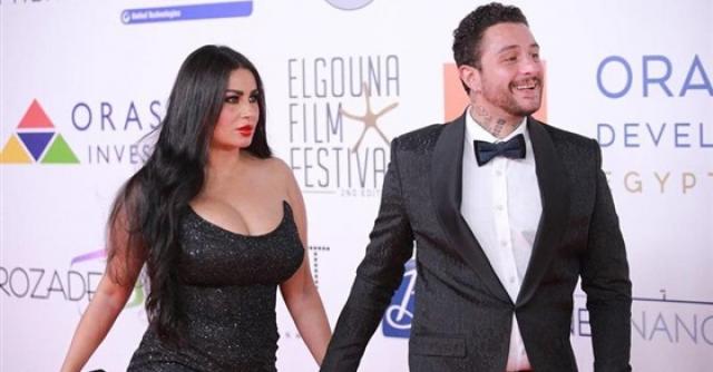 أحمد الفيشاوي وزوجته ندى الكامل