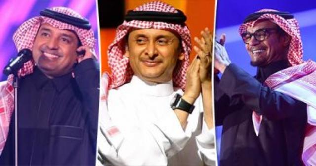رابح صقر وراشد الماجد وعبد المجيد عبد الله