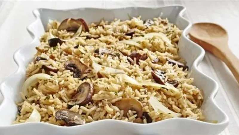 طريقة بسيطة لعمل الأرز بالمشروم